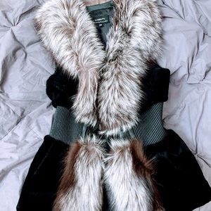 Silver Fox with Shaved Beaver Women’s Vest